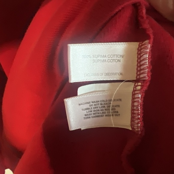 Cutter and Buck Quarter Zip Sweater 100% Supima Cotton Red Men's Size Large - Picture 3 of 5